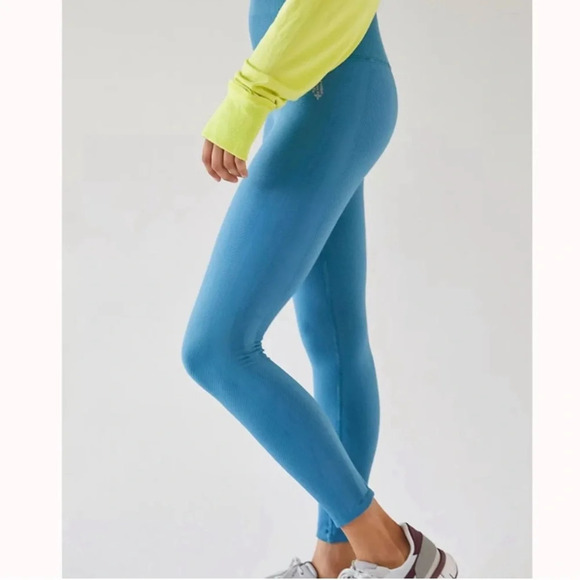 Free People Pants - Free People FP Movement High-Rise Ankle Free Throw Leggings Coastline Large NEW
